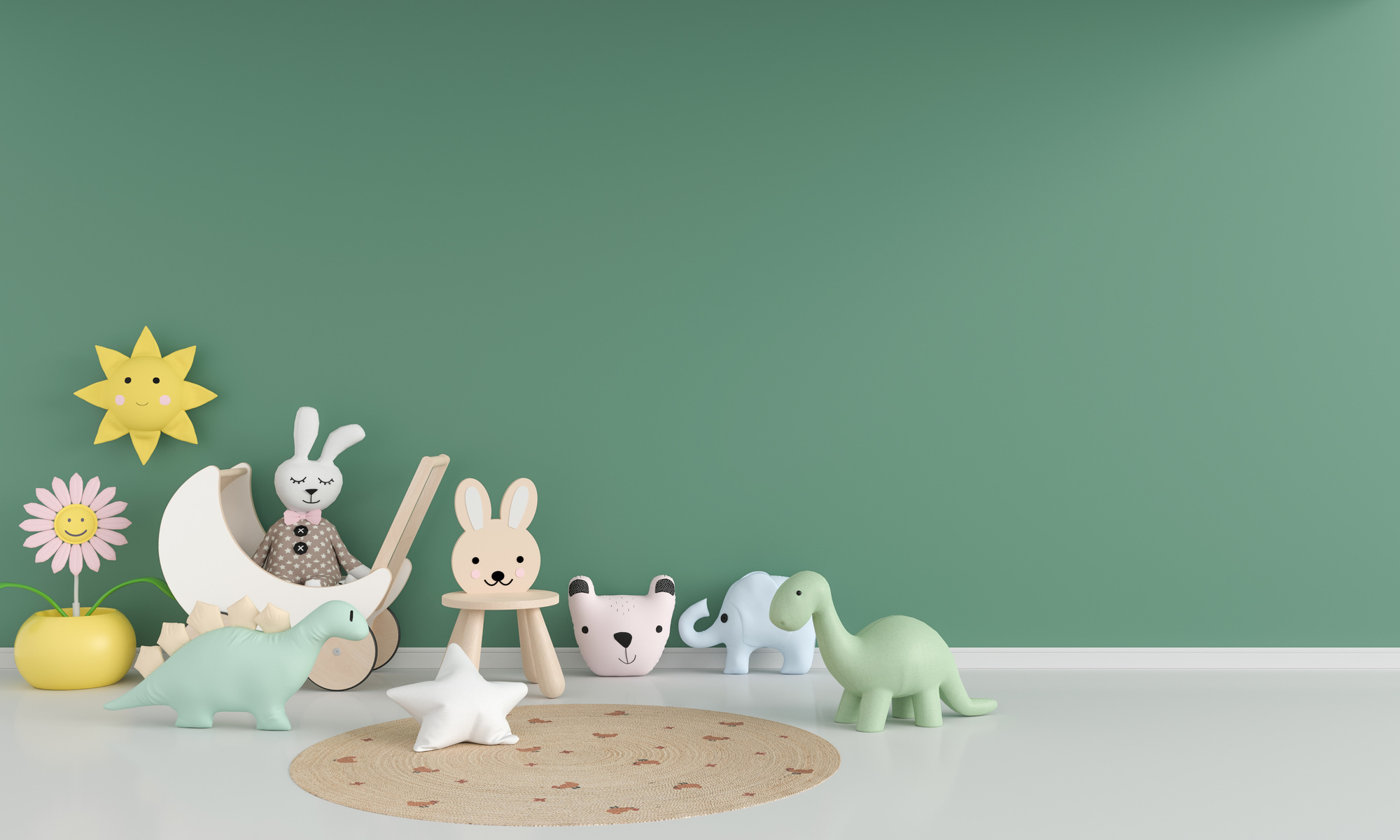Animals in a Kids Nursery 